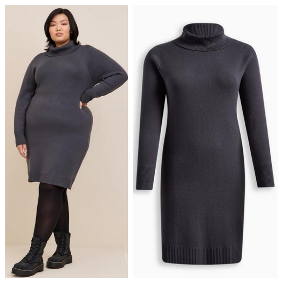 Ultra Soft Sweater Dress - Picture 1 of 5